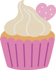 Cupcake Watercolor Style Illustration