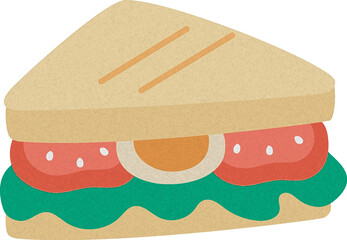 Sandwich Watercolor Style Illustration