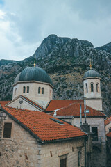 church in the mountains of the kotor orthodox style