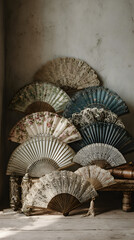 Nostalgic Elegance: A Collection of Exquisite Vintage Fans