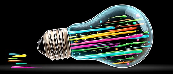 Colorful Idea Bulb