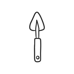 Essential Hand-Drawn Garden Trowel for Planting and Digging