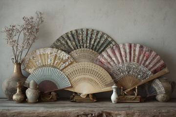 Nostalgic Elegance: A Collection of Exquisite Vintage Fans
