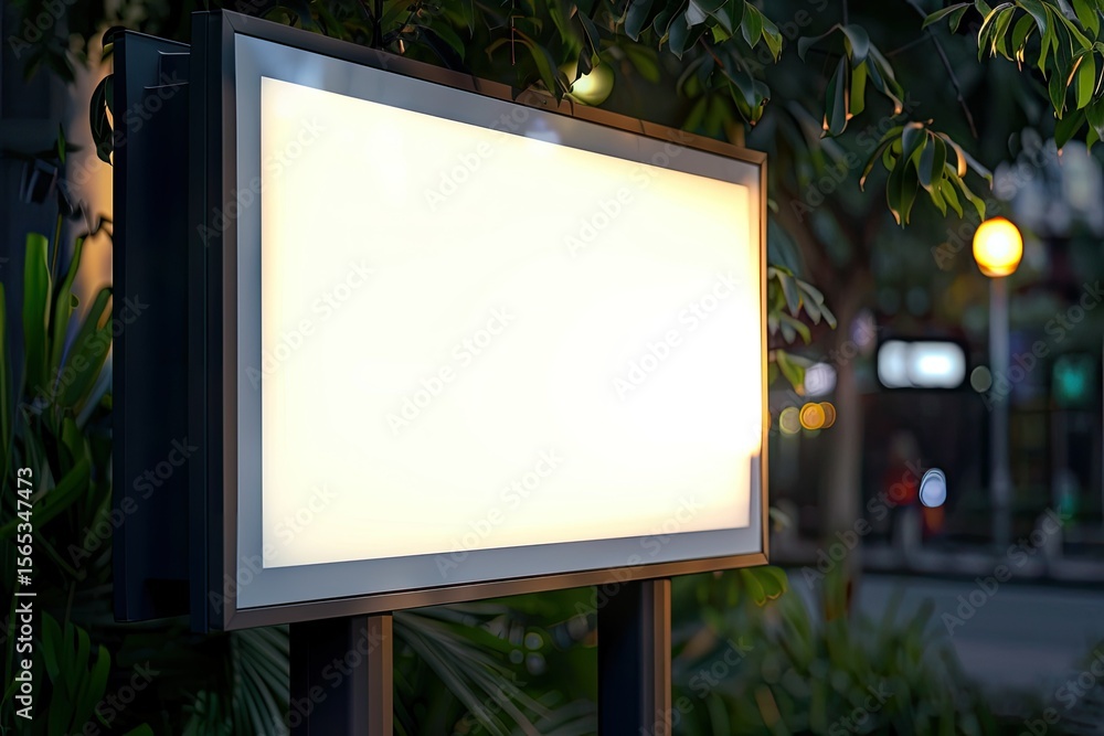 Poster mock up template background texture of a blank white touch screen kiosk machine