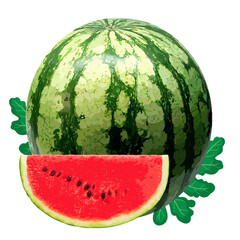 Slice of watermelon