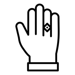 Ring in Hand Icon