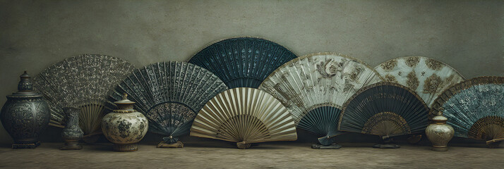 Nostalgic Elegance: A Collection of Exquisite Vintage Fans