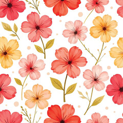 seamless background with flowers