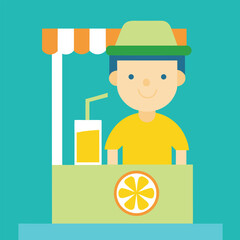 Kid s Lemonade Stand Banner Design
