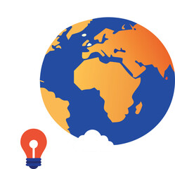 Global Business Concept World Map with Network Connections