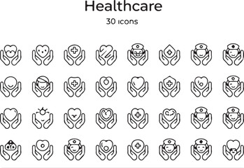 Fototapeta premium Abstract floral design elements vector icon set with flower circle patterns