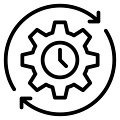 Time management  icon in vector illustration