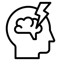 Brainstorm  icon in vector illustration