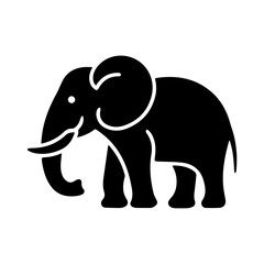 elephant silhouette vector illustration