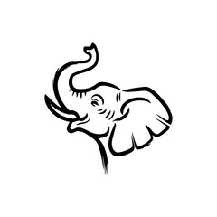 elephant silhouette vector