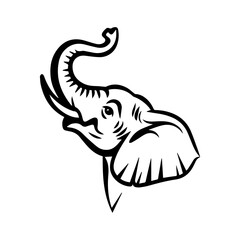 elephant silhouette vector