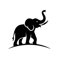 silhouette of elephant