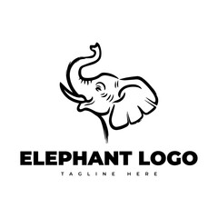 elephant silhouette vector