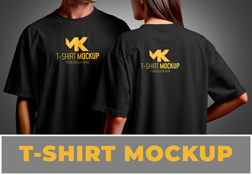 Man in Sunglasses Wearing an Oversize T-Shirt Mockup