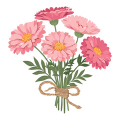 Beautiful Mixed Pink Floral Bouquet Design