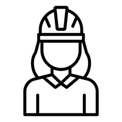 Female Engineer Icon