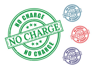 No charge stamp vector graphic element design for commercial use and product promotion with various colors