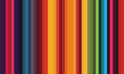 Obraz premium Seamless colorful striped abstract background. Vertical rainbow stripe pattern. EPS10 vector illustration. Multicolor stripes for wallpaper, background, wrapping paper, backdrop,&nbsp;poster&nbsp;etc.