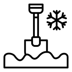 Snow Shovel Icon