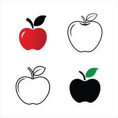 Fresh Apple Logo Icons Vector Collection