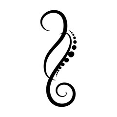 vector illustration of an abstract musical symbol
