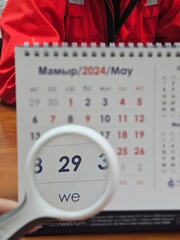 May 29, 2024 – Wednesday on a Desk Calendar