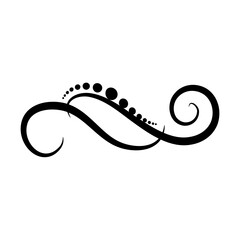 vector illustration of an abstract snake