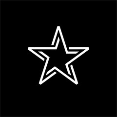 Obraz premium Double star logo concept with sleek, modern, elegant and clean style. Suitable for fashion, beauty, cosmetics, entertainment & arts, education.
