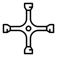 Cross Wrench Icon