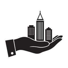 Collection of black weather icons including snow rain lightning clouds sun moon and snowflake symbols on white background