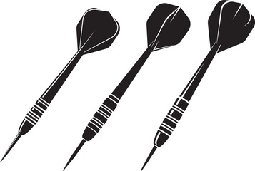 Dart icon silhouette vector illustration