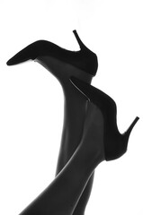 pernas com sapatos sensuais 