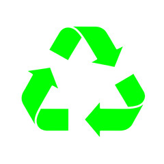 Obraz premium green recycling symbol transparent background recycle icon