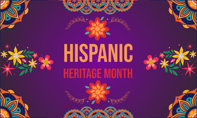 vector illustration of an hispanic heritage month