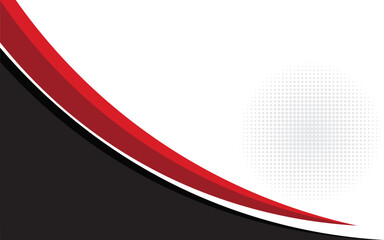 Abstract red waves are flowing on black and white background. red line background curve element. Suit for business, cover, header, wallpaper, corporate, website, flyer