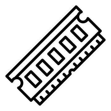black ram memory stick icon clip art preview