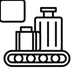 Luggage Conveyor Icon