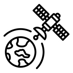 Satellite Earth Icon