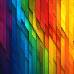 Vibrant, diagonal, colorful abstract design.  A mix of bright hues creates a dynamic pattern