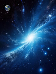 space background with earth