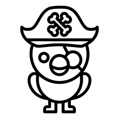 Pirate Parrot Icon