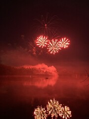 fireworks over the river