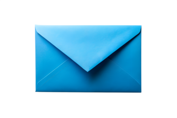 Bright Blue Envelope A Simple, Clean Design for Correspondence