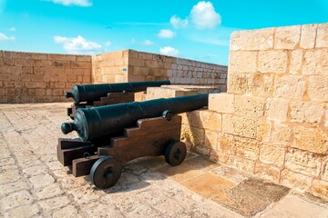 Cannons of the Maltese fortress