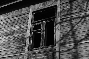 old window in the old house